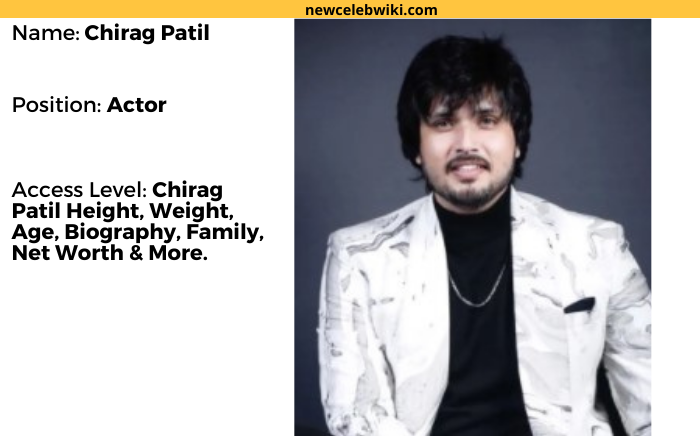 Chirag Patil height
