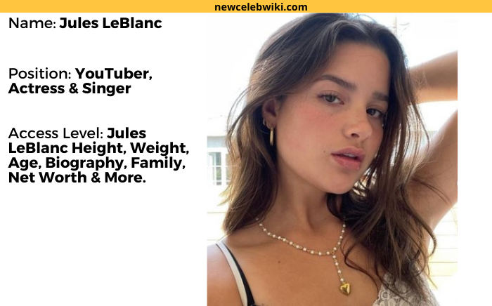 Jules LeBlanc height