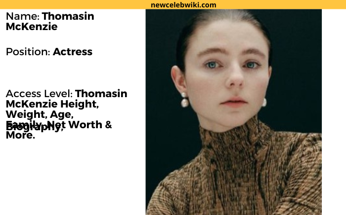 Thomasin McKenzie height